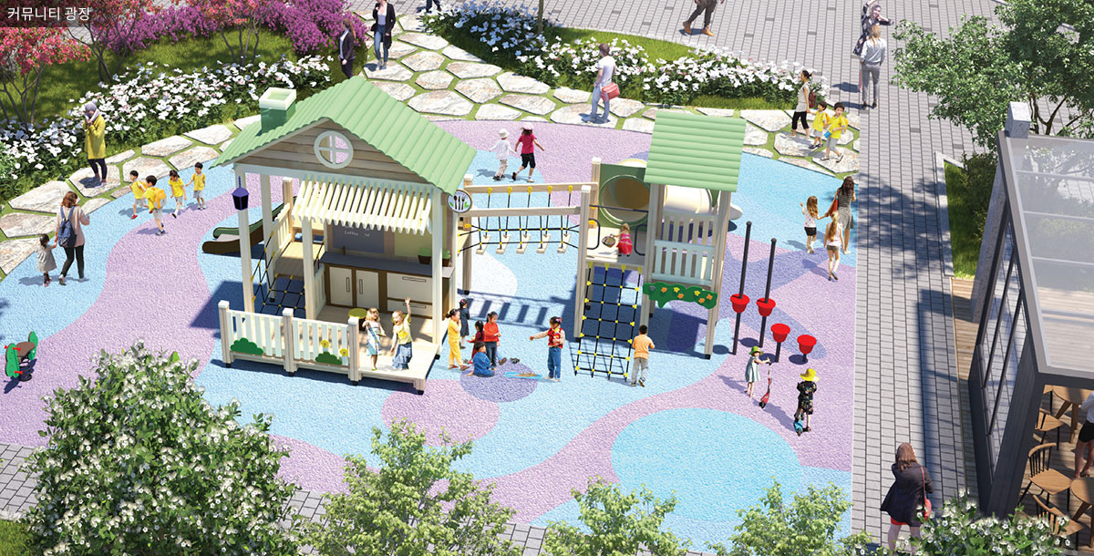 달서 푸르지오 시그니처 단지내 조경